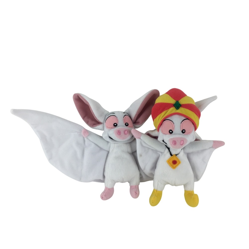 IHOP Bartok Plush White Anastasia Movie Bat 1999 Vintage Set of 2